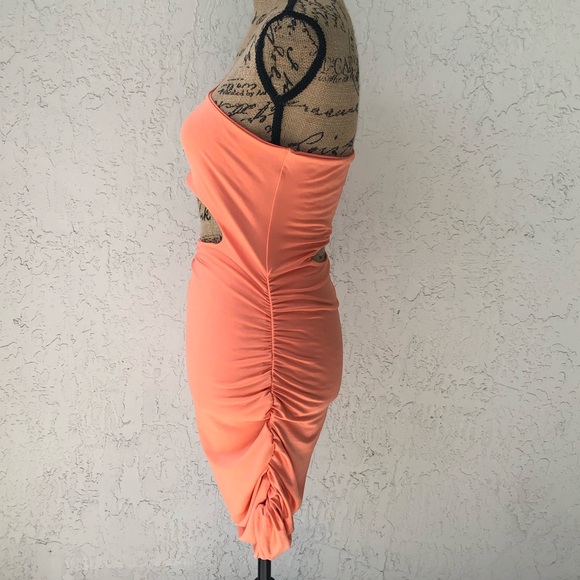 ‼️‼️salmon color cut off dress‼️ - Picture 2 of 5
